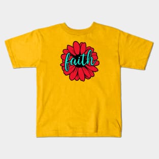 Faith Flower Kids T-Shirt
